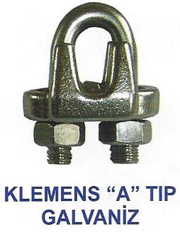 HALAT KELEPCESI A TIP GALVENIZ 6 MM